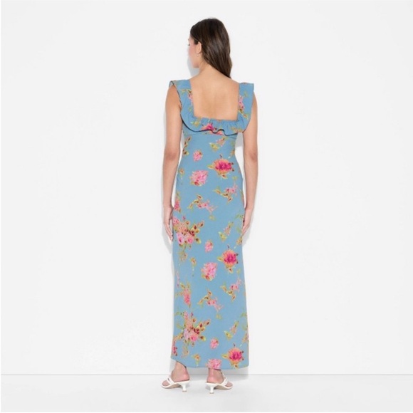 Wild Fable XXS Flounce Sleeve Maxi Empire Waist Dress - NWT - Picture 3 of 4